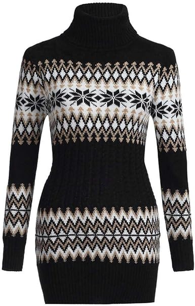 snowflake sweater dress