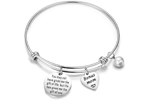 Gzrlyf Stepmother Bracelet You May not Have Given Me the Gift of Life Stepmom Gifts Mother in Law Gifts Adoptive Mom Gifts