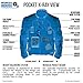 Nomad Motorcycle Jacket for Men, Ironborn Biker Jacket, Cruiser Sportsbike Enduro Mens Riding Jacket with Armor Protection (Large, Red)