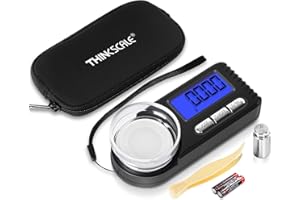THINKSCALE Milligram Scale, 50g x 0.001g High Precision Digital Jewelry Scale with LCD Display, Tare, 6 Units Mini Mg Scale, 