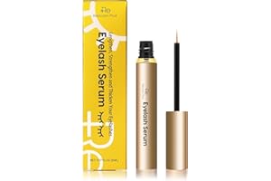 Recuren Plus Premium Eyelash Growth Serum: Advanced Vegan Formula for Longer Thicker Lashes (Champagne Gold)