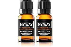 PUREFITTECH Hotel Diffuser Oil My Way Inspired by The One Hotel Scent, Hotel Essential Oils for Home, Office, Spa,2Pack,10mL*2, 0.34 fl oz Hotel Collection Diffuser Oil for Diffusers & Humidifiers，Made in USA