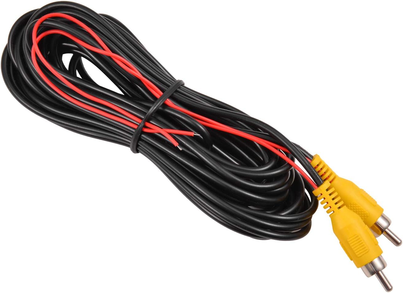 Amazon バックアップカメラrcaビデオケーブル 検出ワイヤー 10メートル が付いている車の逆の背面図の駐車カメラビデオ延長ケーブル Dallux Rcaケーブル