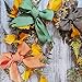 Supla 6 Rolls Assorted Fall Plaid Wired Ribbons and Jute Mesh Burlap Wired Ribbons Decorative Wired Ribbons 2.5