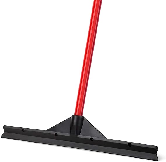 Tyroler Waterschuiver, vloertrekker, 60 cm, siliconen lip met trekker bodem, waterschuiver met steel, 4-delige handgreep, 140 cm, watertrekker voor alle oppervlakken, trekker douchevloer
