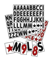 Set of 421-5" tall Letters, Numbers & Symbols