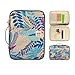 YOUSHARES A4 Documents Bag Portfolio Organizer Holder - Multifunctional Travel Pouch Handy Zippered Case for Notebook, Ipad, Documents and Pens (Colorful Aqua)