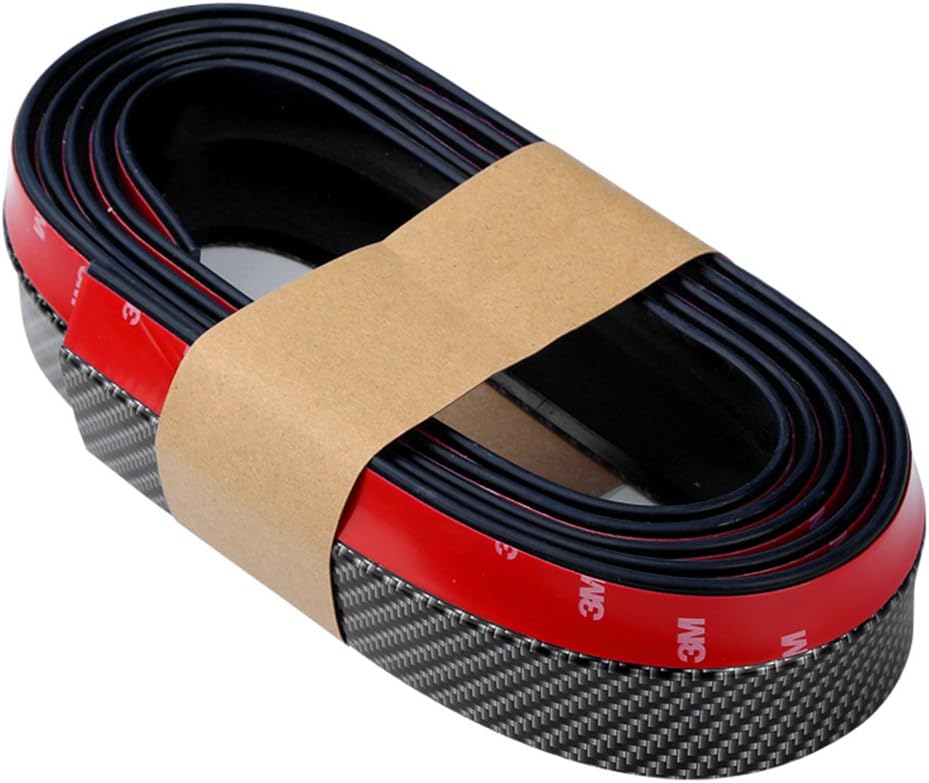 Car Front Lip Bumper,Front Bumper Lip Splitter Car Front Bumper Random Car Rubber Lip Splitter Body Spoiler Chin Lip Skirt Protector (as shown)