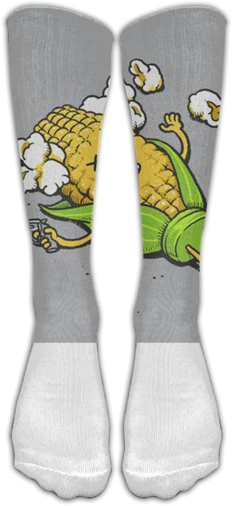Team Corn Suicide Popcorn Unisex Underwear Tube Socks Knee High Sports
