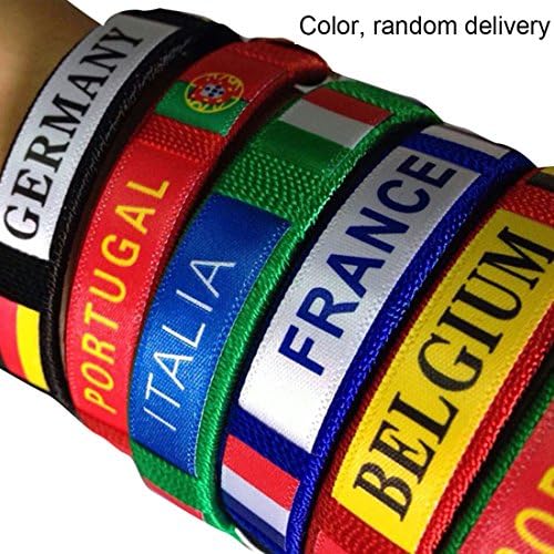 Russia World Cup Bracelet Brazil Argentina Germany Italy Netherlands Fans Bracelets Knit Bracelets