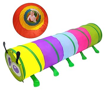 Coxeer Kids Play Tents Crawl Play Tunnel Foldable Crawl Through Popup Tunnel Kids Toy