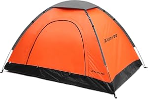 JG AURORA DEER 2 Person Camping Tent 4 Person Tents for Camping Windproof Tents for Camping Hiking Backpacking Traveling 2/3/4 Family People Tents for Camping Portable Tent with Carry Bag