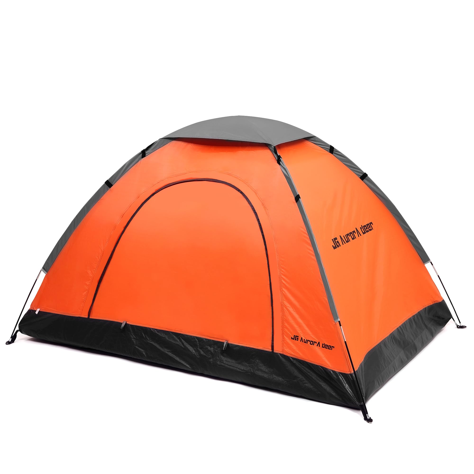 Photo 1 of 2 Person Camping Tent 4 Person Tents for Camping Windproof Tents for Camping Hiking Backpacking Traveling 2/3/4 Family People Tents for Camping Portable Tent with Carry Bag