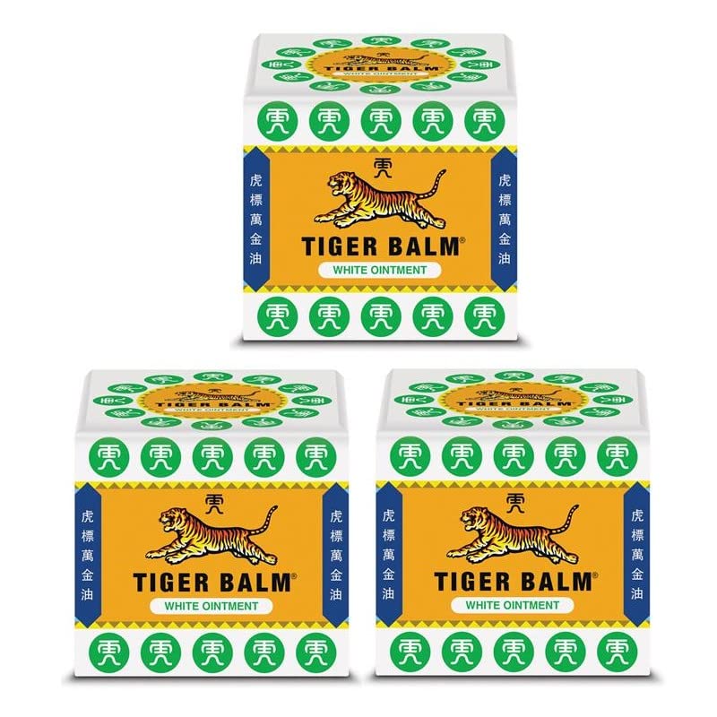 3 x 19g White Ointment Tiger Balm