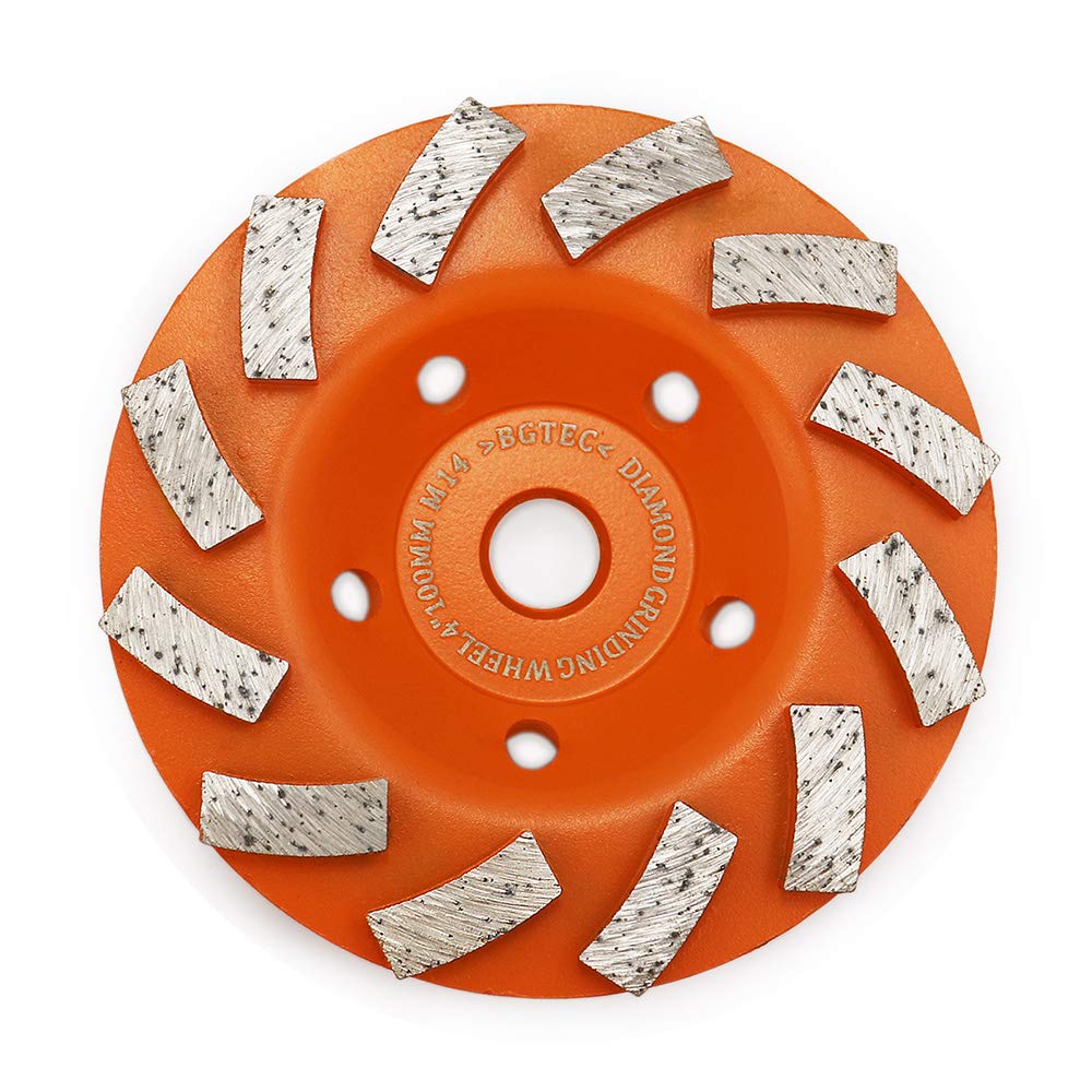 BGTEC Diamond Turbo Row Grinding Cup Wheel for Marble Concrete Masonry 100MM