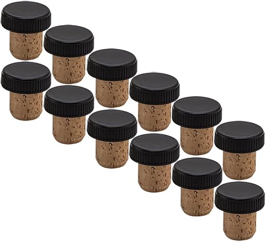 Amazon Com Bar Top Natural Cork Fused To A Ribbed Pvc Cap 12
