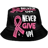 Breast Cancer Awareness Bucket Hat for Women Fashion Sun Cap Packable Outdoor Beach Fisherman Hat