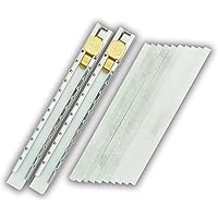 VASTOOLS Flat Soapstone Holder Set Pack of 12pcs, Mark White Clear and Removable Markings, 10pcs Flat Soapstone Replacement,