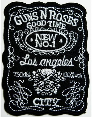 Guns N Roses patches 6x8 cm Iron on Patch / Embroidered Patch This Appliques Are Great for T-shirt, Hat, Jean ,Jacket, Backpacks.