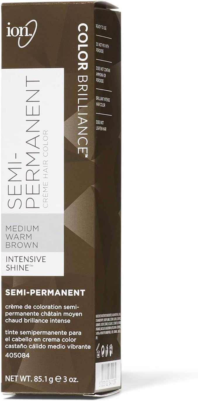 Ion Medium Warm Brown Semi Permanent Hair Color Medium Warm Brown