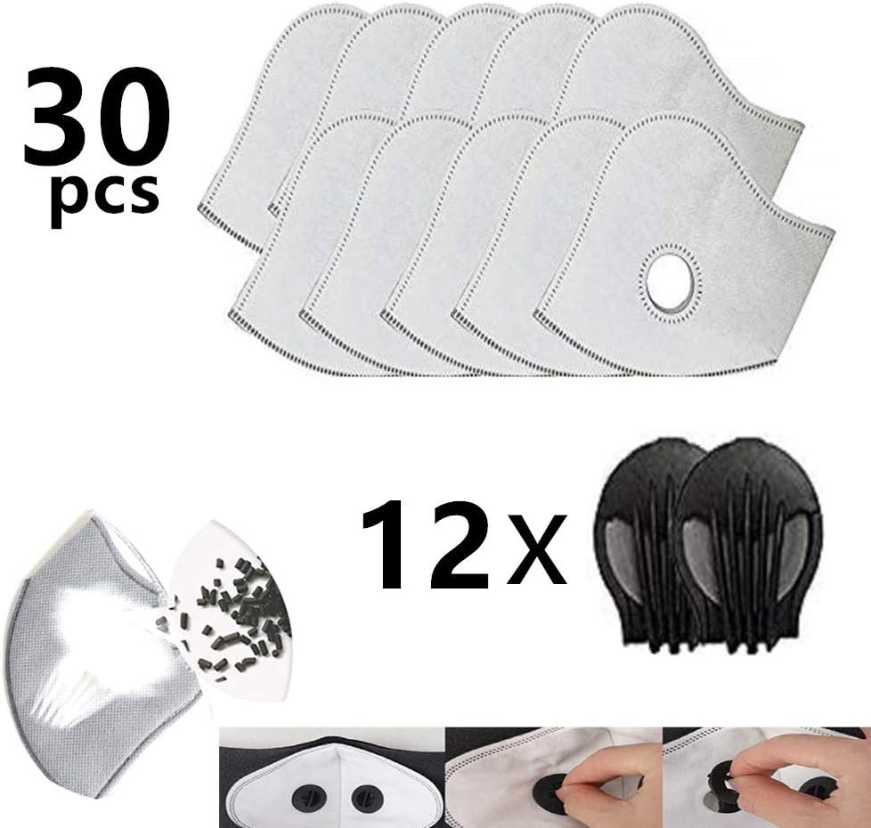 Activated Carbon PM2.5 Filters Air Purifier Active Carbon Filters for Mesh or Neoprene Mask with Exhaust Valves Replacement Dust for Reusable Dust Pollution Mask Air Purifier (in Stock)