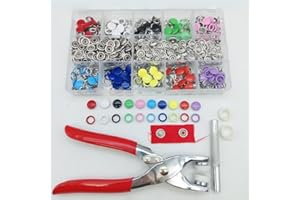 200 PCS Colorful Stainless Steel Buttons, Assorted Sizes Mixed Metal Sewing Buttons, DIY Craft Supplies for Clothing