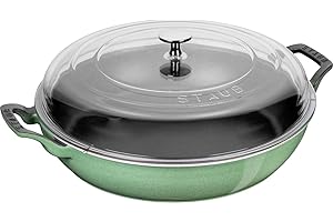 STAUB Cast Iron Braiser, 3.5L, Sage