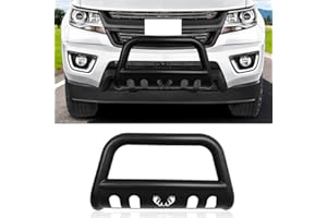 MAXDOM LLC MAXDOM Bull Bar Fits For Chevy Colorado/GMC Canyon Pickup Truck Black (Colorado 15-22 Models, Black)