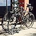 EasyGo Floor Stationary Double Bike Wheel Rack, Indoor – Outdoor Bike Stand