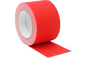 ROSEUP Gaffers Tape 1" x 33 Yards, Cloth Matte Red Tape, Non Reflective Gaffer Tape Heavy Duty Waterproof Easy to Tear Gaff Cloth Tape