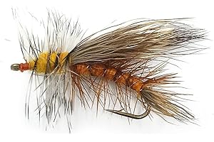 Stimulator Orange Fly Fishing Flies - 1 Dozen. Trout Flies