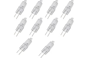 10pcs 12V Halogen Lamp Bulbs G4 12V 5W/10W/20W/30W/50W Halogen Lamp 2 Pin Light Bulb Lamp Glow Party Supplies(20W)