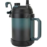 Hydraful Gallon Jug, 128oz Large Insulated Stainless Steel Sports Water Jug, Large Triple Wall Vacuum Insulation Water Bottle-Keeps Cold up to 48 Hrs-Sweat Proof,for Gym, Hiking & Camping