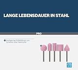 Bosch 1x PRO Steel Mounted Point Set 6mm Shank Grinder Drill Steel Cast Iron view 5