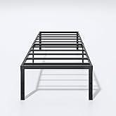 LUMUNANCE Metal Bed Frame Twin Size - 18 Inch Heavy-Duty Twin Platform Bed Frame No Box Spring Needed, Easy Assembly, Noise-Free, Sturdy Mattress Foundation, Underbed Storage Space