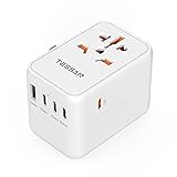 TESSAN Universal Travel Adapter, GaN 65W