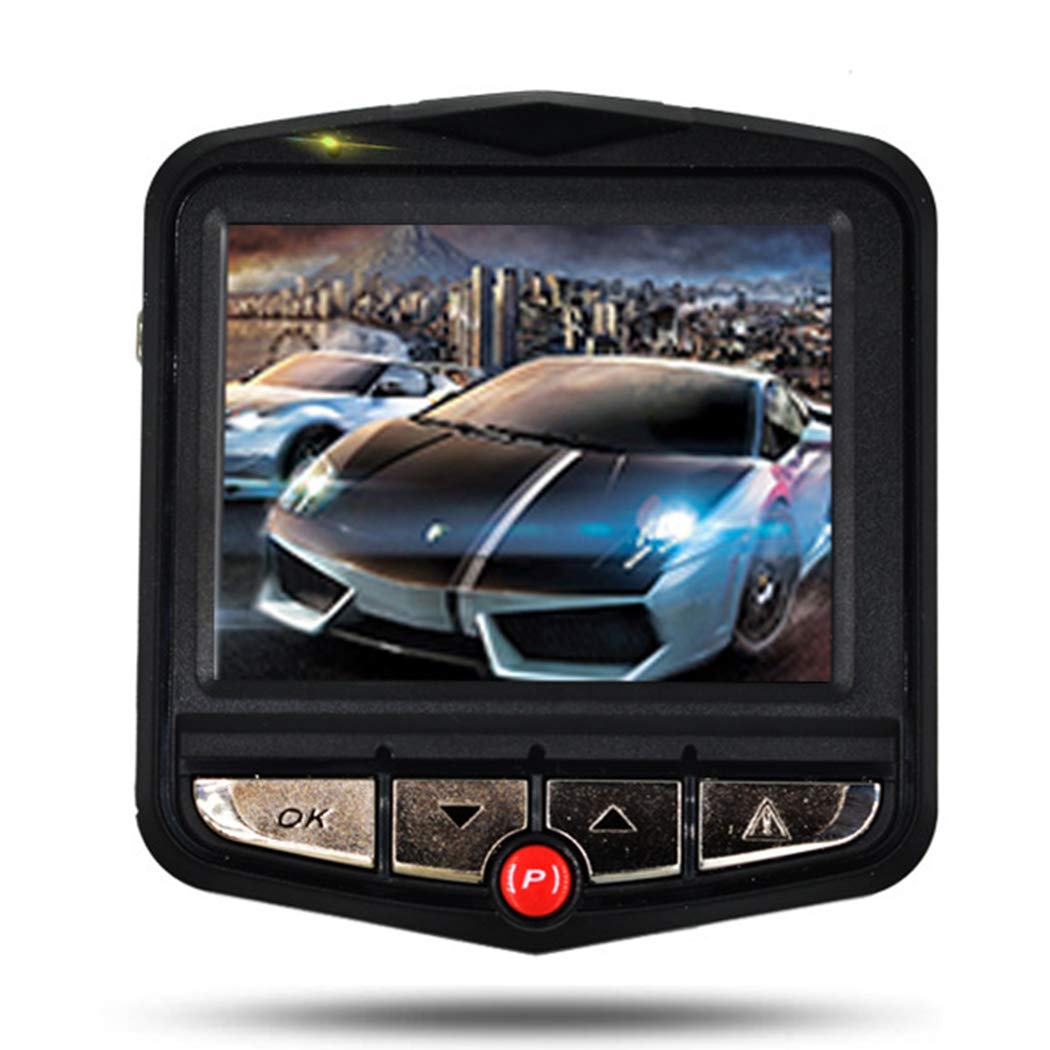 Mini Car 1080P Night Vision Dash Camera Car DVR 172 Degree Wide Angle Driving Recorder in-Visor Video (Black)