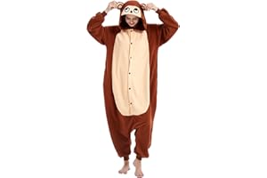 ressber Unisex Adult Onesie Pajamas Animal One Piece Halloween Costume Christmas Sleepwear Jumpsuit