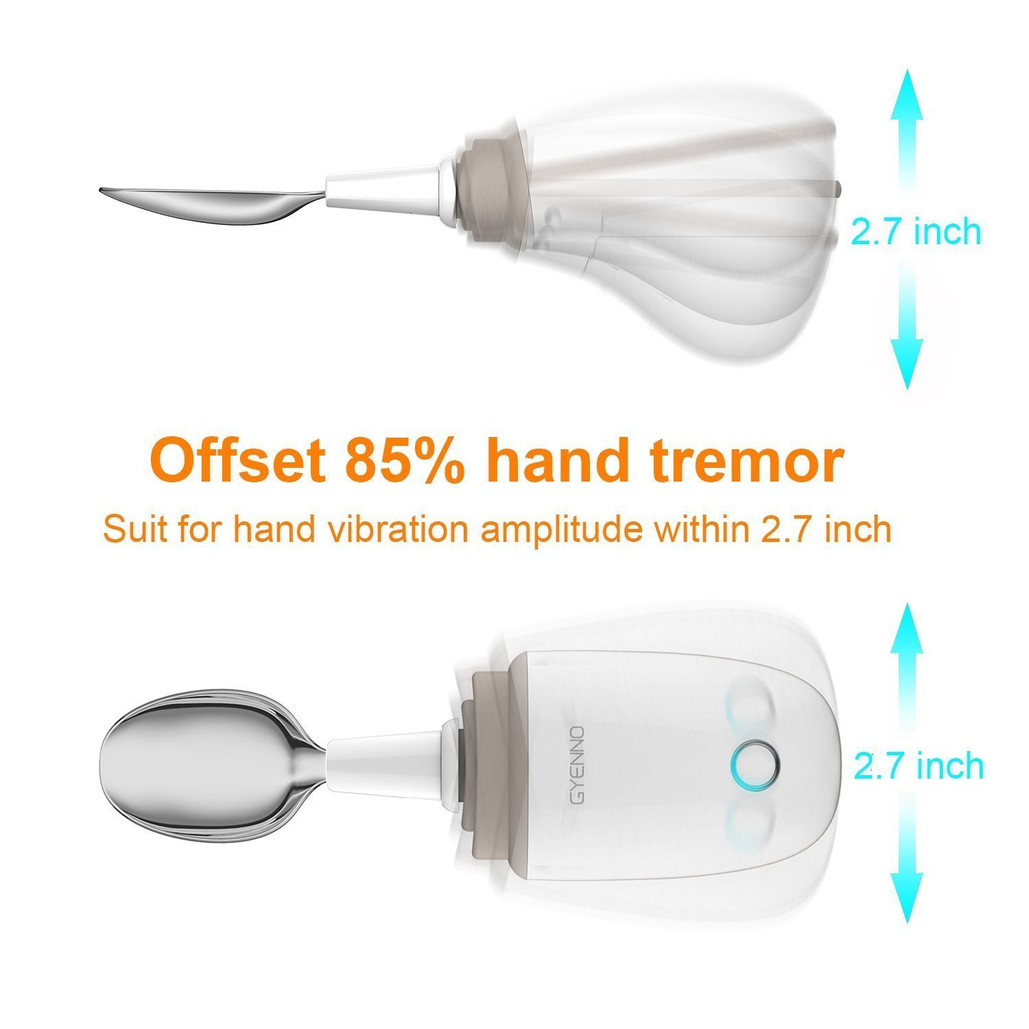 GYENNO Parkinson Spoon For Hand Tremor,Smart AntiTremble Steady Spoon