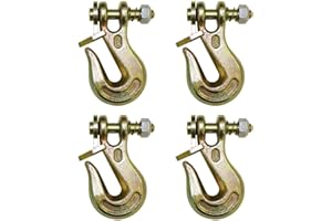 KLIM B/A Products 4-Pack 3/8" Grade 80 Twist Lock Clevis Grab Hook