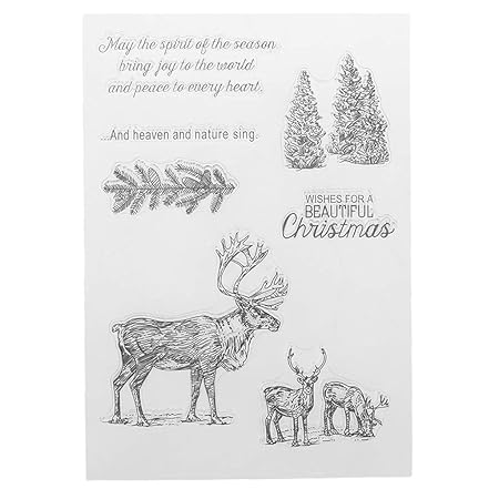 bulingLU Transparente Silikon-Stempeldichtung für DIY Scrapbooking Fotoalbum Dekoration