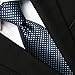 KissTies Plaid Navy Blue Tie Extra Long Necktie + Gift Box (63'' XL)