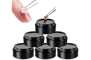 HiLemon 3D Rhinestone Gel for Nails, Clear Nail Gem Adhesive for 3D DIY Decorations Nails Art, Super Strong Glue for Jewelry Diamonds, No Wipe Needed (3D Rhinestone Gel, 30ml)