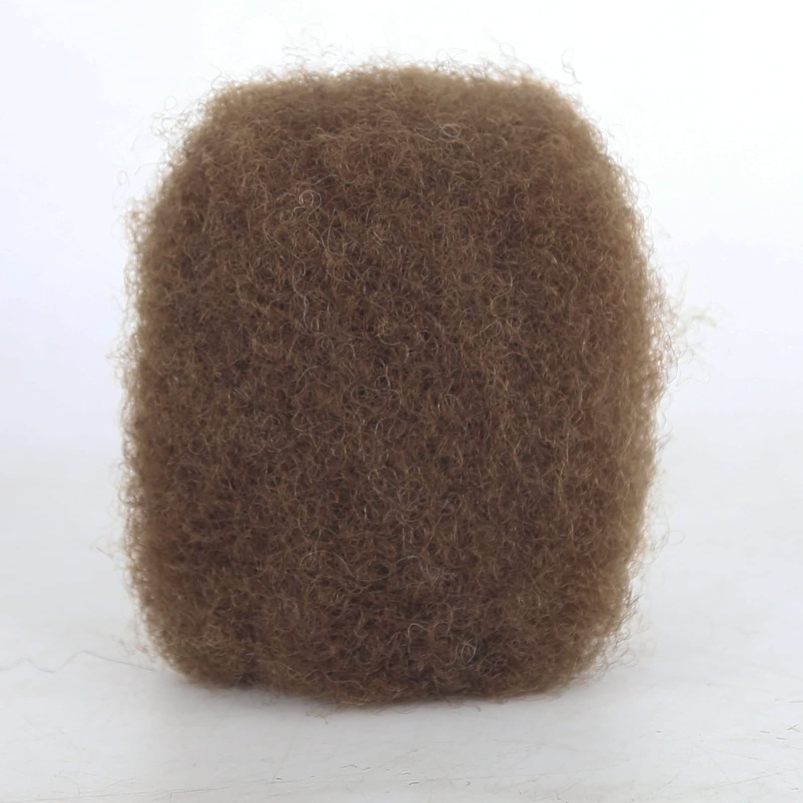 Towarm Afro Kinky Bulk Human Hair Light Brown #6 Color 30Gram Kinky Bulk Afro Hair Ideal for Making or Repairing Permanent Dreadlocks,Twists and Braids (#6 Color, 8inch)