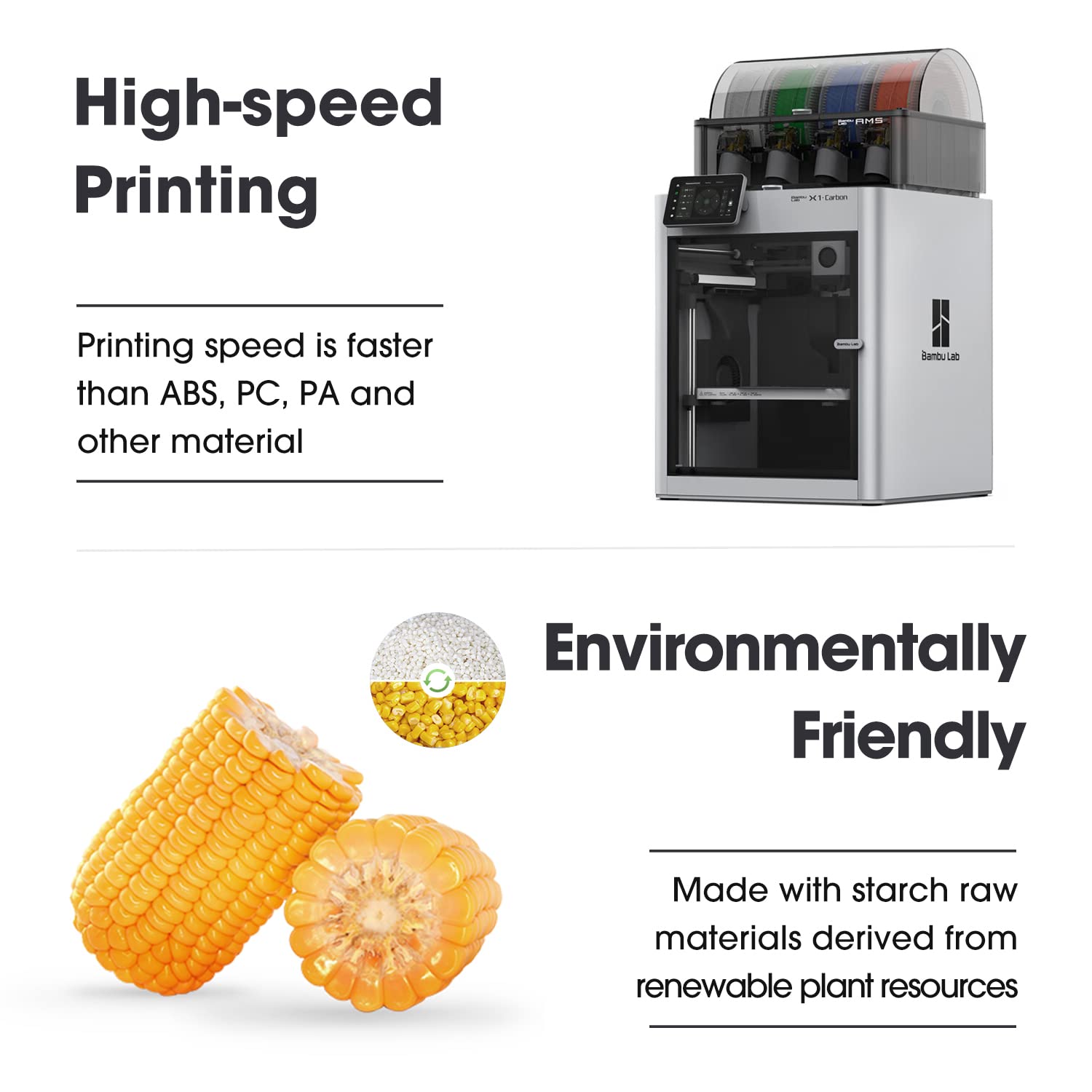 eSUN Upgraded Matte PLA Filament 1.75mm, Matte PLA 3D Drucker Filament, glanzfreie Farbe, mattierte Textur, 1KG pro Spule, 2 Spulen für 3D Drucker, Helles Khaki 6