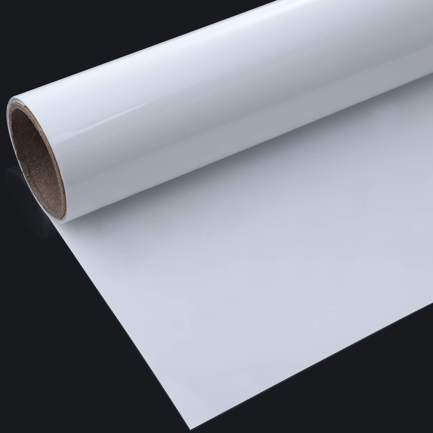 Heat Transfer Vinyl Roll for T-Shirts, Hats, Clothing, Iron on HTV Compatible with Cricut, Cameo, Heat Press Machines, Sublimation (White, 12 Inch x 5 Feet): Arts, Crafts & Sewing