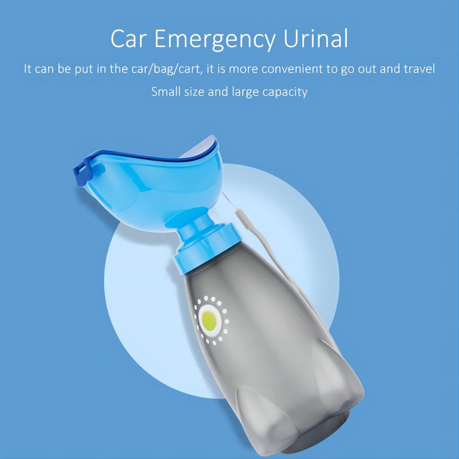 GREATLINK Travel Potty, Portable Leakproof Urinal Emergency Toilet Pee Bottle Cup Jar for Toddlers Kids Baby Boys and Potty Pee Training for Outdoor Car Travel Road Trip Camping Park Beach(1 PC Red)