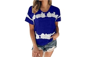 COJCOIHN Plus Size Tops for Women Summer Short Sleeve Shirts Tshirts Tees Tie Dye Shirt Casual Loose Fit Crewneck Tops