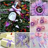 ZSYIULIA 20mm Baby Purple Satin Ribbon 22m Gift Wrap Craft Hotel Floral view 5