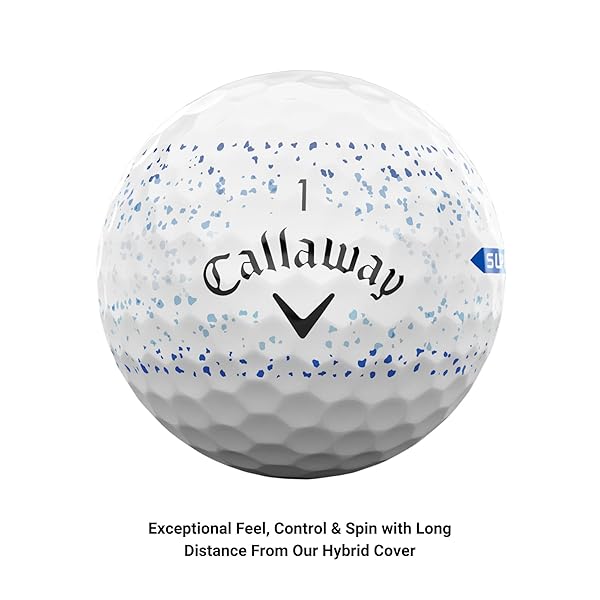 CALLAWAY GOLF SUPERSOFT GOLF BALLS (2023, BLUE SPLATTER)